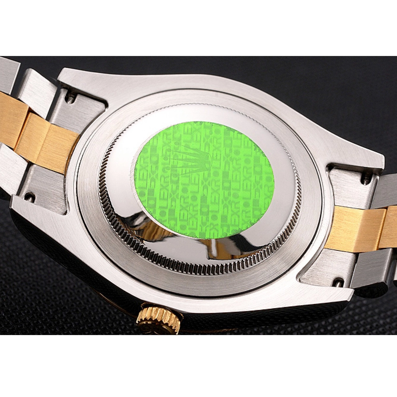 Best AAA Replica Sites White Tone Bracelet Dial Rolex Stainless Two Gold Case Datejust Bezel Gold Steel Swiss 0710